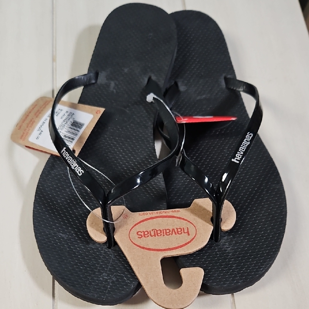 Havaianas Classic Women Black Sandals 9/10 Eur